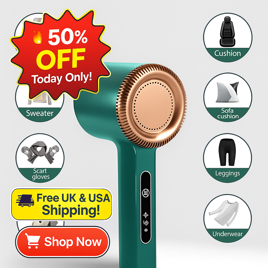 Lintrova™ Rechargeable Fabric Shaver – Electric Lint & Fuzz Remover