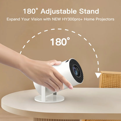 🖥️ Lintrova VisiCast™ Pro – 4K Smart Rotatable Projector
